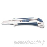 Couteau cutter 18mm blanc bleu chat professionnel avec taille-crayon intégré  B00TLXZHC8
